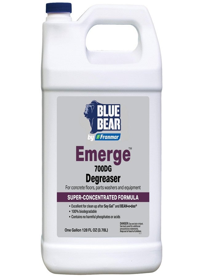 BLUE BEAR 700DG: Emerge Degreaser – Low-Odor, Biodegradable Cleaner Removes Oil, Grease, Dirt & Grime from Concrete, Tile, Wood, Stone & Tools – Safe for Heavy-Duty & Everyday Cleaning – 1 Gal - Image 1